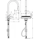 Смеситель для кухни Hansgrohe Aquno Select M81 73837800