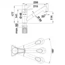 Смеситель для кухни Blanco Wega-S II хром/алюметаллик 526423
