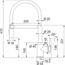 Смеситель для кухни Franke Lina Semi Pro 115.0626.085
