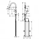 Смеситель для кухни Hansgrohe Talis M52 73863800