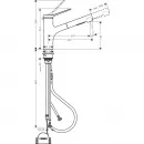 Смеситель для кухни Hansgrohe Zesis M33 sBox lite 74803670