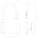 Смеситель для кухни Wonzon & Woghand WW-A20782-MW с выдвижным изливом, белый матовый