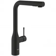 Смеситель для кухни Grohe Essence 30504KF0 с выдвижным изливом, черный матовый