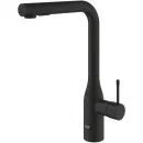 Смеситель для кухни Grohe Essence 30504KF0 с выдвижным изливом, черный матовый