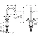 Смеситель для мойки Hansgrohe Logis M32 71285000