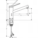 Смеситель для кухни Hansgrohe Zesis M33 74805000