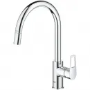Смеситель для кухни Grohe BauLoop 30543000 с выдвижным изливом, хром