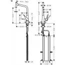 Смеситель для кухни Hansgrohe Metris Select M71 73807000