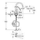 Смеситель для кухни Grohe BauCurve 30547000 с выдвижным изливом, хром