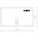 Диспенсер для мыла 1200 мл белый Nofer Inox 03002.W
