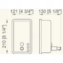 Диспенсер для мыла 1200 мл белый Nofer Inox 03001.W