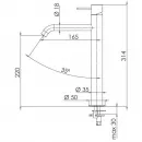 Смеситель для раковины Remer X Style X11LXLNP без донного клапана, никель