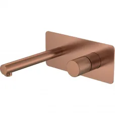 Смеситель для раковины Boheme Stick Spirale 125-CB.4 встраиваемый, медь матовая