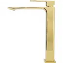 Смеситель для раковины BelBagno Luce LUC-LMC-ORO-W0 без донного клапана, золотой