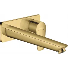 Смеситель для раковины Hansgrohe Talis E 71734990 встраиваемый, без донного клапана, золотой