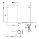 Смеситель для раковины Timo Saona 2311/03F CoolStart, черный матовый