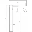 Смеситель для раковины Abber Wasser Kreis 316 AF8111BG-L золотой матовый