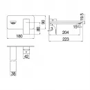 Смеситель для раковины Nobili Seven SE124198/1CR встраиваемый, без донного клапана, хром