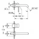 Смеситель для раковины Grohe Essence 19408GL1 встраиваемый, без донного клапана, холодный рассвет глянец