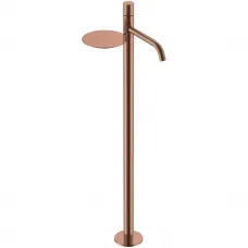 Смеситель напольный для раковины Boheme Stick Diamond 120-CB медь матовая