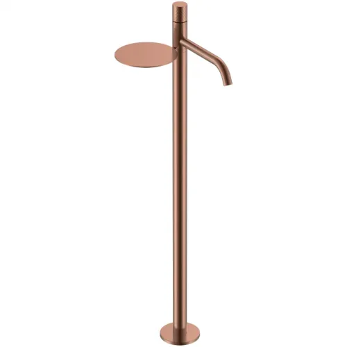 Смеситель напольный для раковины Boheme Stick Diamond 120-CB медь матовая