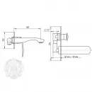 Смеситель для раковины Migliore Flo ML.FLO-7034.CR встраиваемый, хром