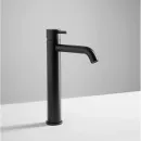 Смеситель для раковины Cisal Less New LN00354040 без донного клапана, черный матовый