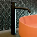 Смеситель для раковины Cisal Less New LN00354040 без донного клапана, черный матовый