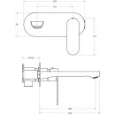 Смеситель для раковины Cezares Stylus STYLUS-BLI1-01-W0 встраиваемый, без донного клапана, хром