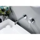 Смеситель для раковины Aquatek Европа AQ1313CR встраиваемый, без донного клапана, хром