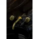 Смеситель для раковины Boheme Aura 152-2-MG-A встраиваемый, золотой матовый