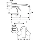 Смеситель для раковины Hansgrohe Vivenis 75050000 встраиваемый, с выпуском, хром