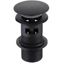 Смеситель для раковины Aquatek Вега AQ1005MB с донным клапаном, черный матовый