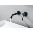 Смеситель для раковины Aquatek Европа AQ1313MB встраиваемый,без донного клапана, черный матовый