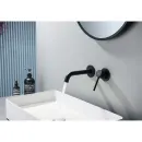 Смеситель для раковины Aquatek Европа AQ1313MB встраиваемый,без донного клапана, черный матовый