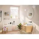 Смеситель для раковины Hansgrohe Rebris S 72528670 встраиваемый, с выпуском, черный матовый