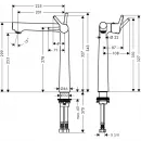 Смеситель для раковины Hansgrohe Talis S 72116000 без донного клапана, хром