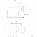 Смеситель для раковины Abber Emotion AF8812NG встраиваемый, никель