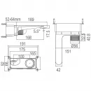 Смеситель для раковины Arrow ARM12868CP CoolStart, встраиваемый, без донного клапана, хром