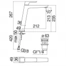 Смеситель для раковины Nobili Acquaviva VV103128/2WM с донным клапаном, белый матовый