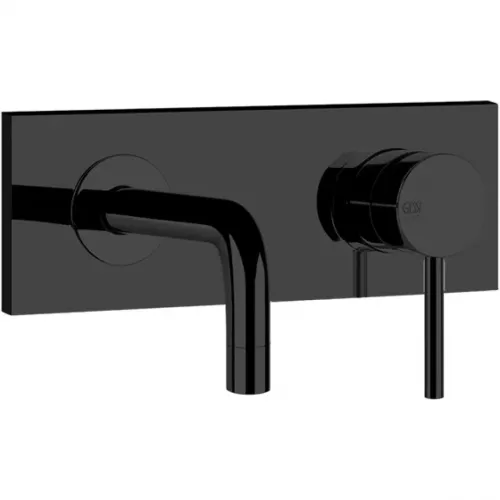Смеситель для раковины Gessi Via Tortona 44823#299 встраиваемый, без донного клапана, черный матовый