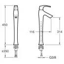 Смеситель для раковины Jacob Delafon Symbol E19909-4-CP хром