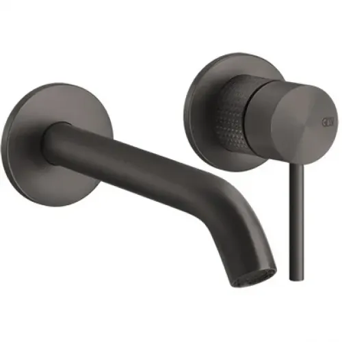 Смеситель для раковины Gessi Gessi316 54486#707 встраиваемый, без донного клапана, черный хром матовый