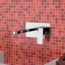 Смеситель для раковины Cisal Cubic CU00551021 встраиваемый, без донного клапана, хром