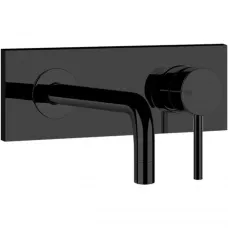 Смеситель для раковины Gessi Via Tortona 44827#299 встраиваемый, без донного клапана, черный матовый