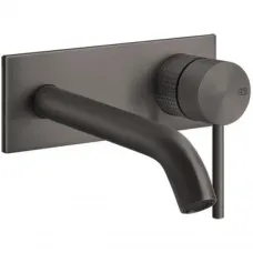 Смеситель для раковины Gessi Gessi316 54488#707 встраиваемый, без донного клапана, черный хром матовый