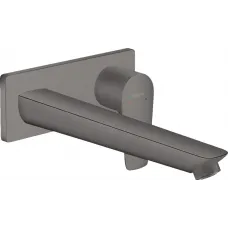 Смеситель для раковины Hansgrohe Talis E 71734340 встраиваемый, без донного клапана, черный хром матовый