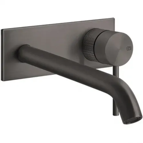 Смеситель для раковины Gessi Gessi316 54490#707 встраиваемый, без донного клапана, черный хром матовый