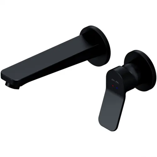 Смеситель для раковины Am.Pm X-Joy F85A72622 встраиваемый, без донного клапана, черный матовый