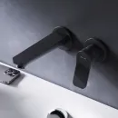 Смеситель для раковины Am.Pm X-Joy F85A72622 встраиваемый, без донного клапана, черный матовый